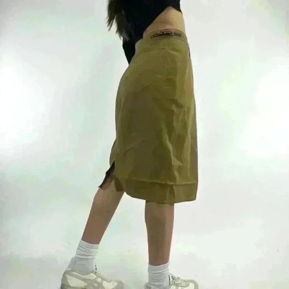 90s vintage les copains high waisted midi skirt with back slit - Picture 7 of 7